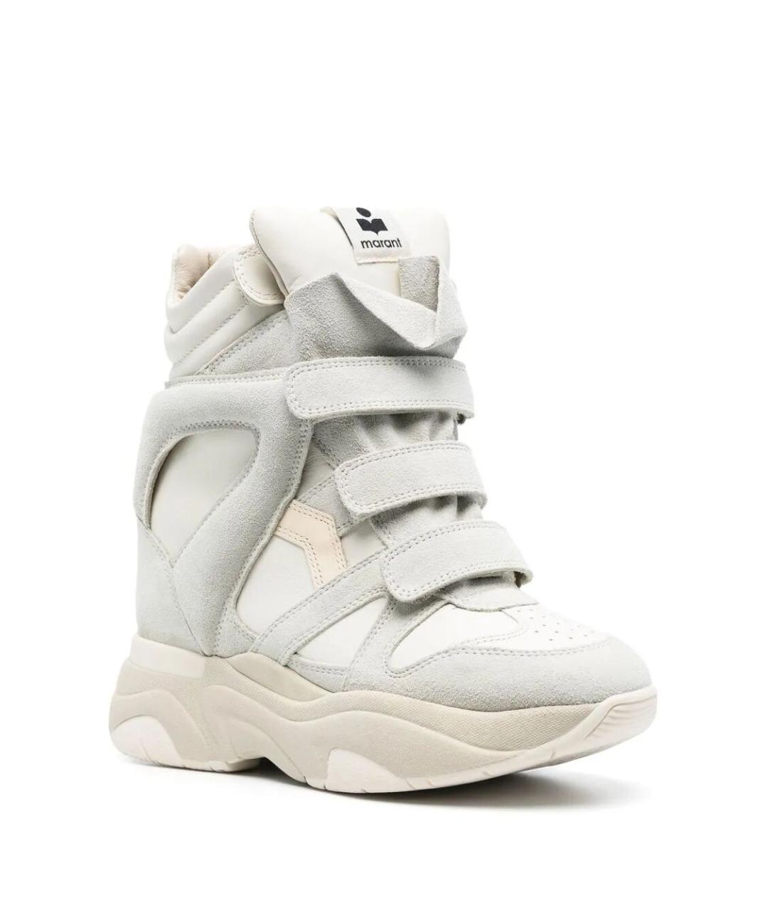 ISABEL MARANT Белые кожаные кроссовки, фото 2