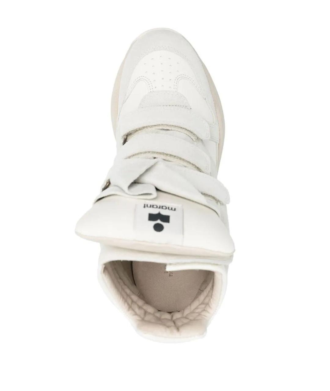 ISABEL MARANT Белые кожаные кроссовки, фото 4