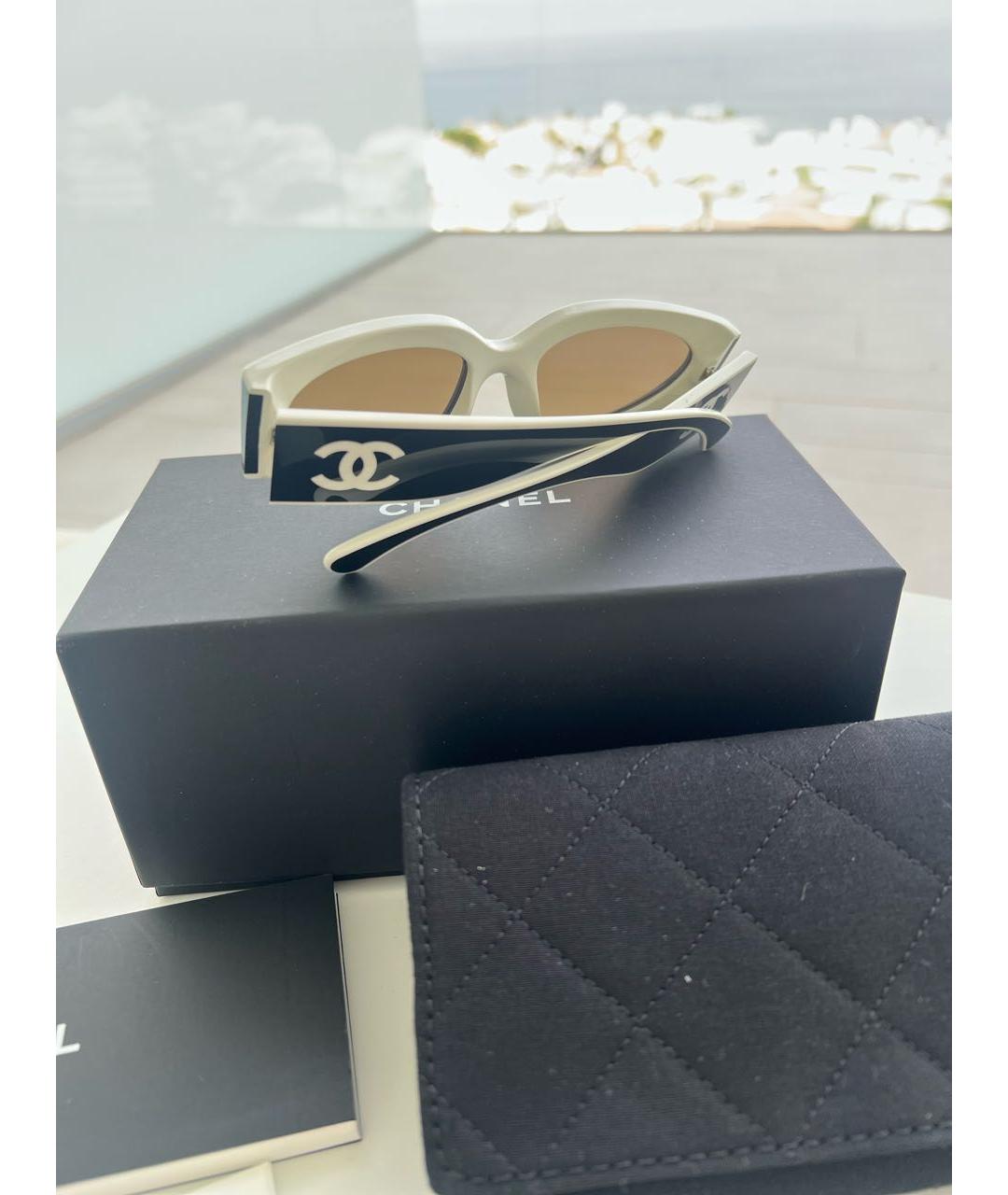 CHANEL Черные пластиковые солнцезащитные очки, фото 5