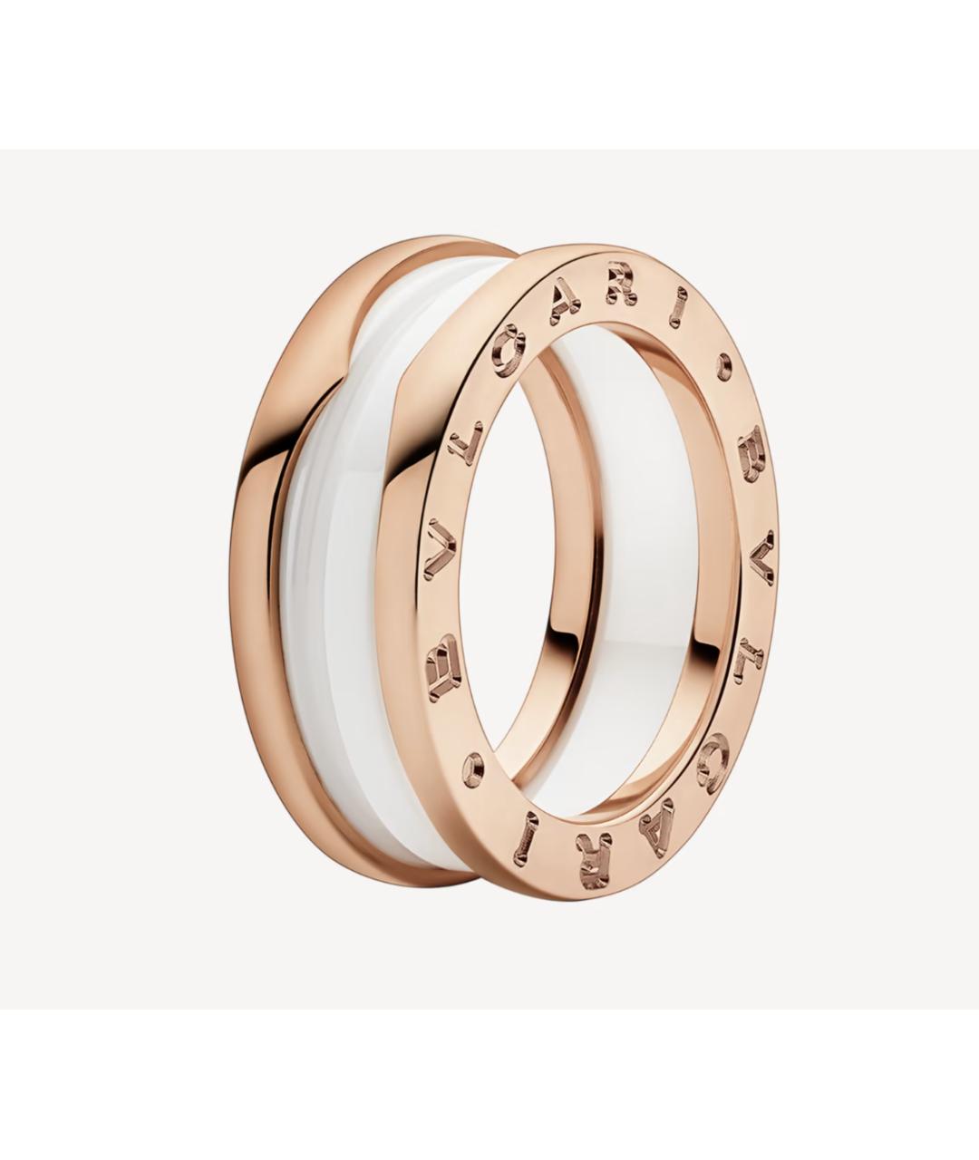 BVLGARI Белое кольцо из розового золота, фото 7