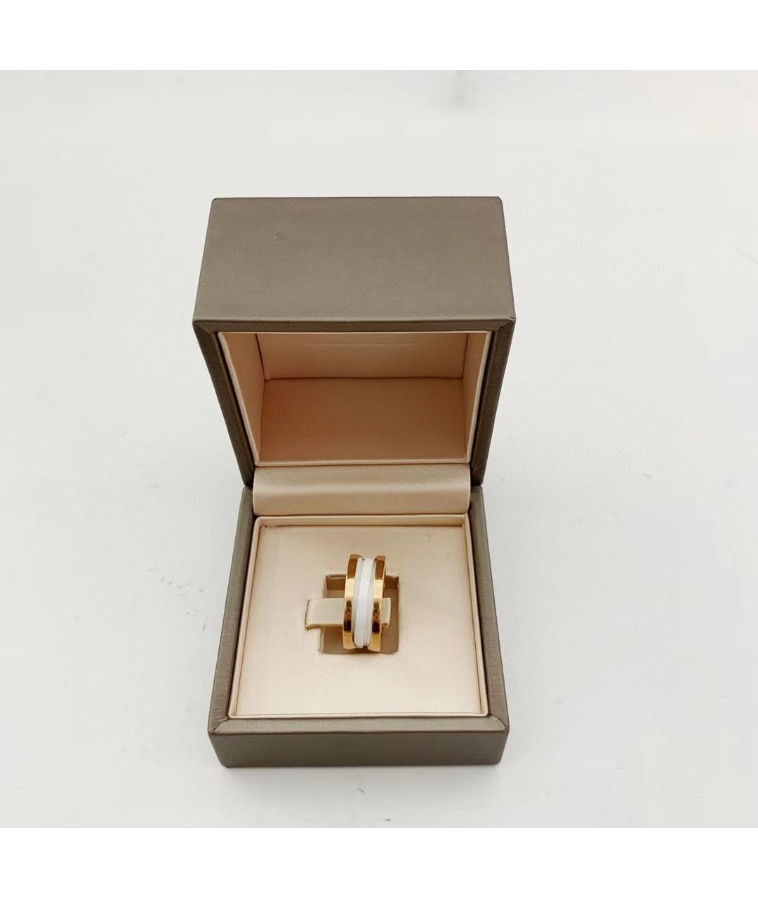 BVLGARI Белое кольцо из розового золота, фото 4