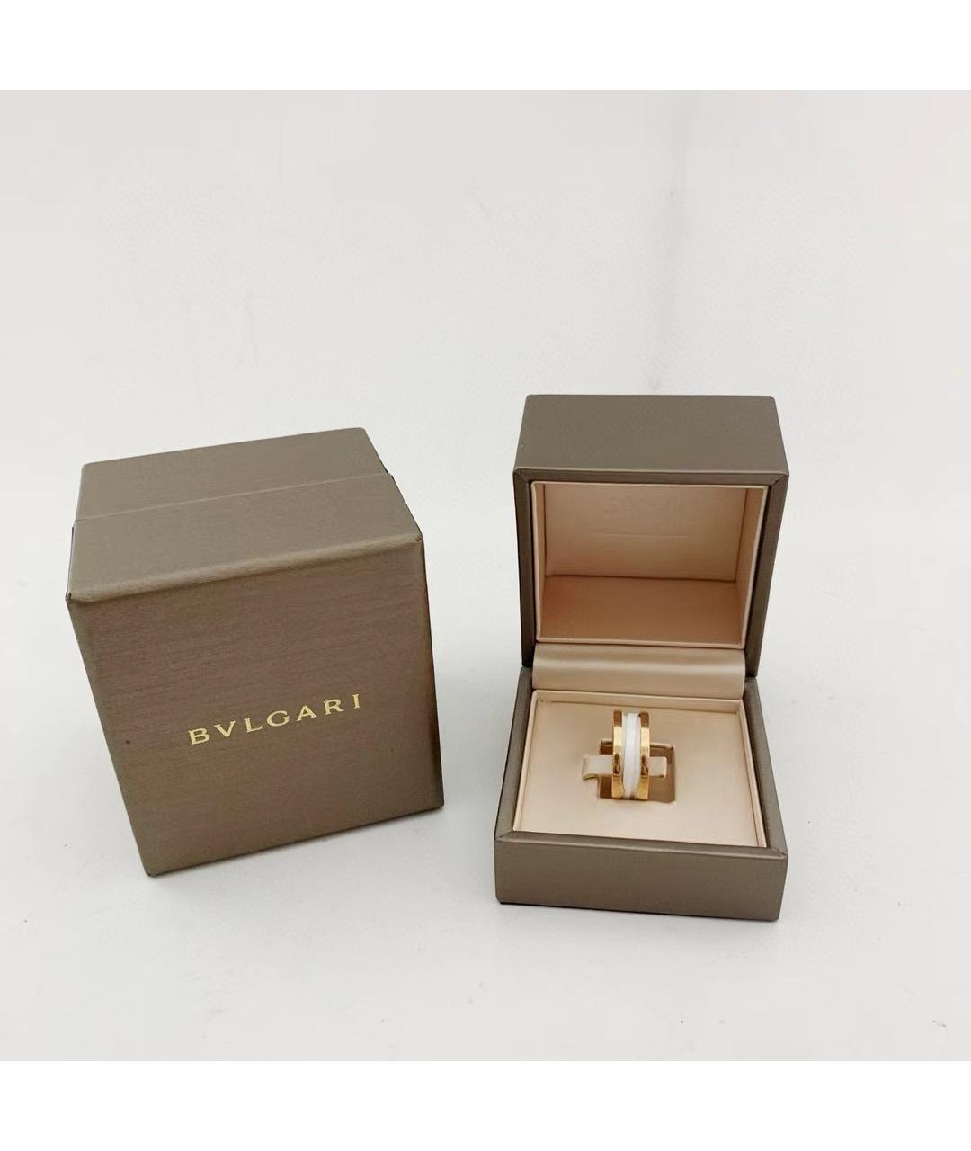 BVLGARI Белое кольцо из розового золота, фото 3