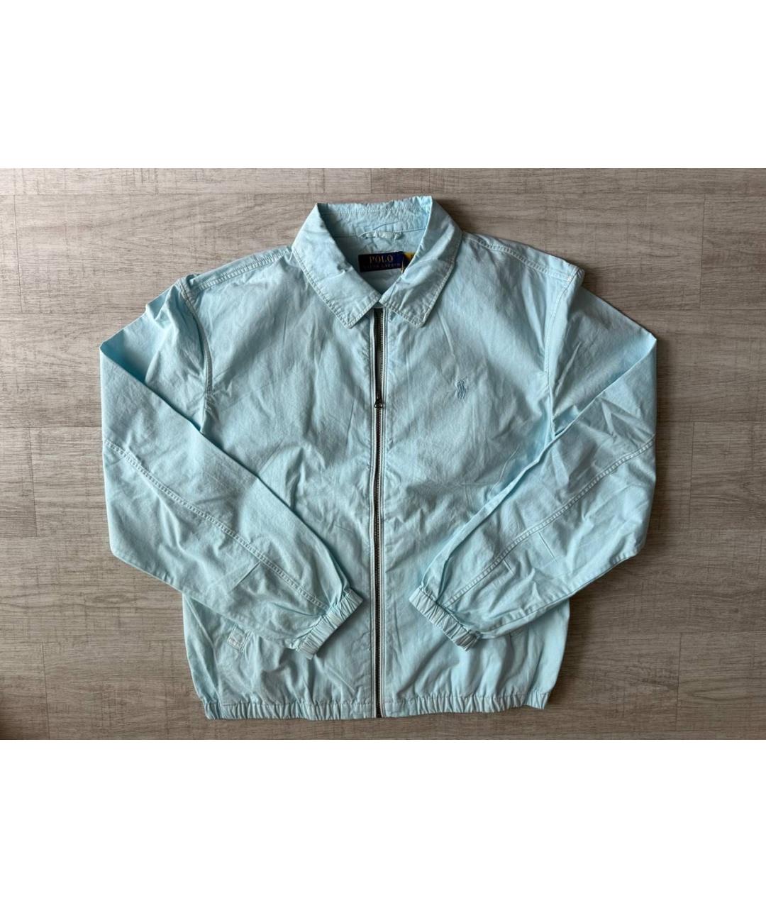 POLO RALPH LAUREN Бирюзовая хлопковая куртка, фото 7