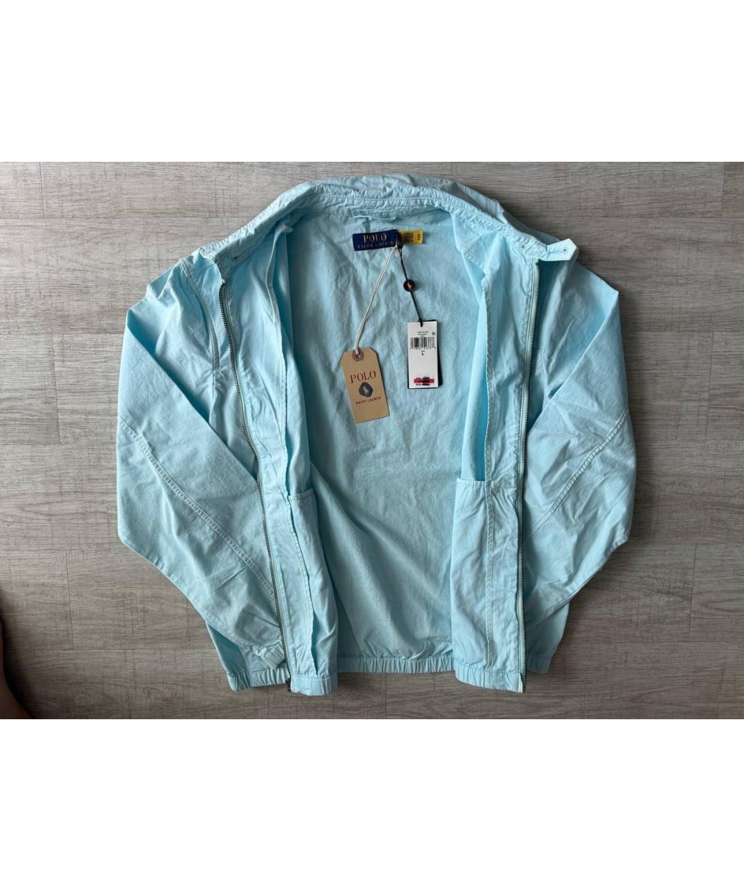POLO RALPH LAUREN Бирюзовая хлопковая куртка, фото 2