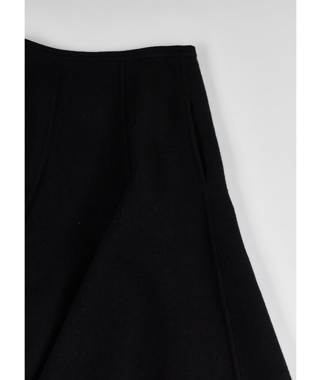 CHRISTIAN DIOR Черная кашемировая юбка мини, фото 2