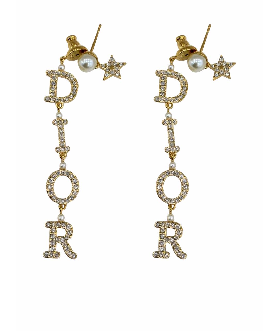 CHRISTIAN DIOR Золотые серьги, фото 1
