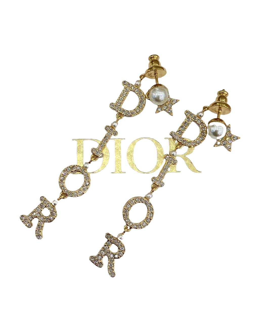CHRISTIAN DIOR Золотые серьги, фото 2