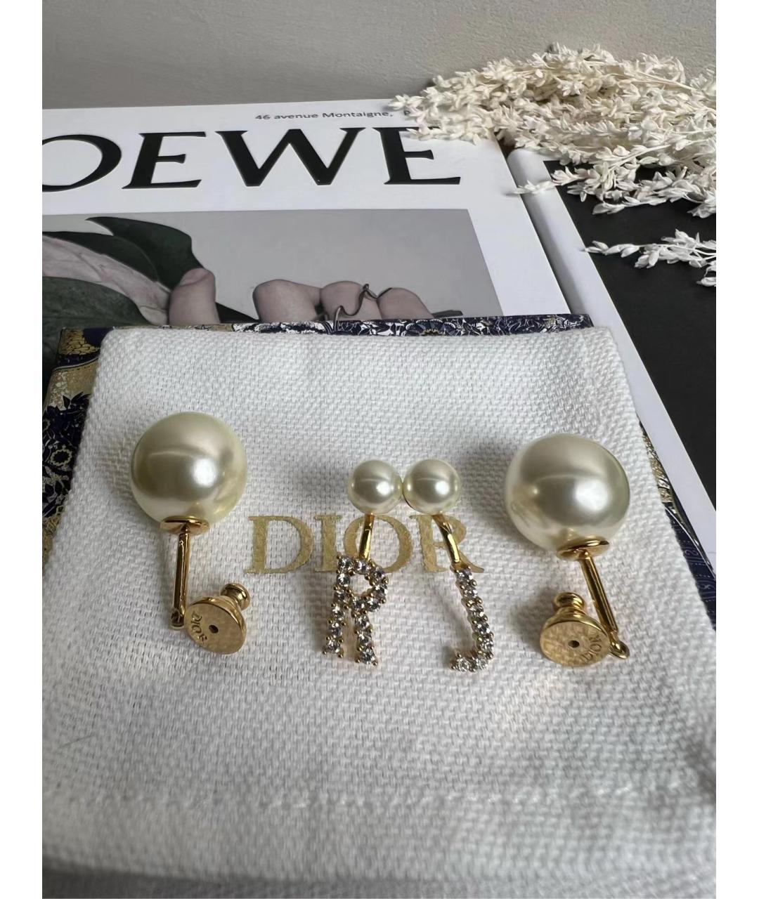 CHRISTIAN DIOR Золотые серьги, фото 6