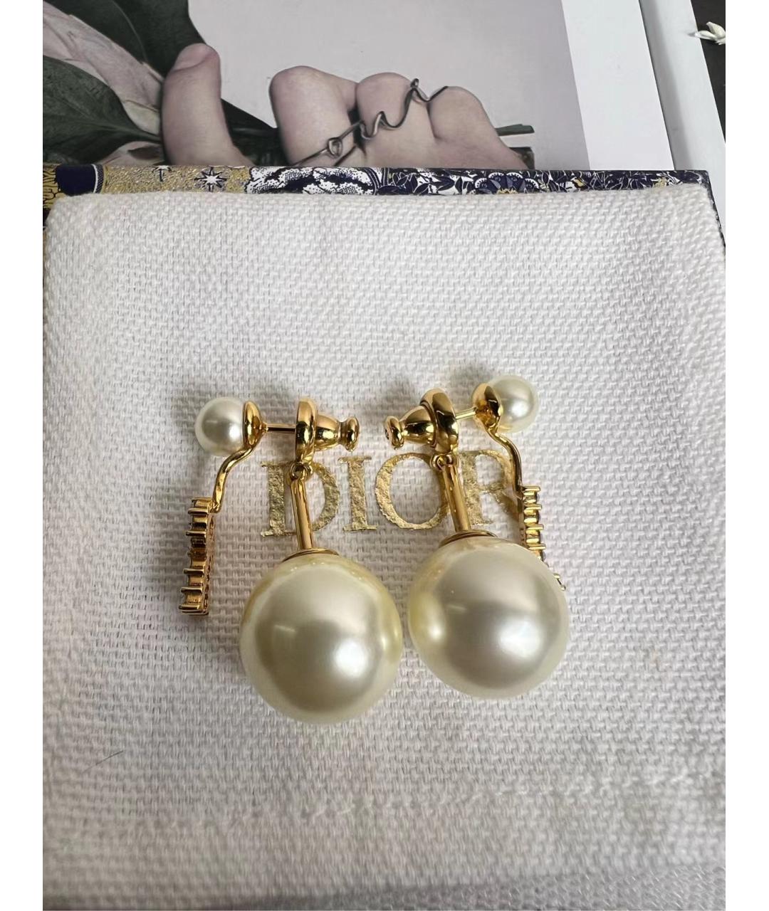 CHRISTIAN DIOR Золотые серьги, фото 4