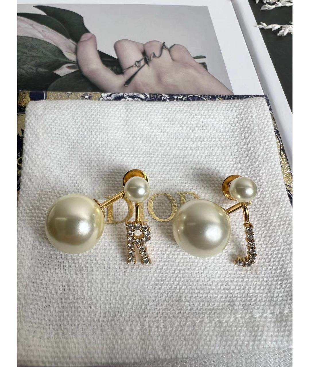 CHRISTIAN DIOR Золотые серьги, фото 7