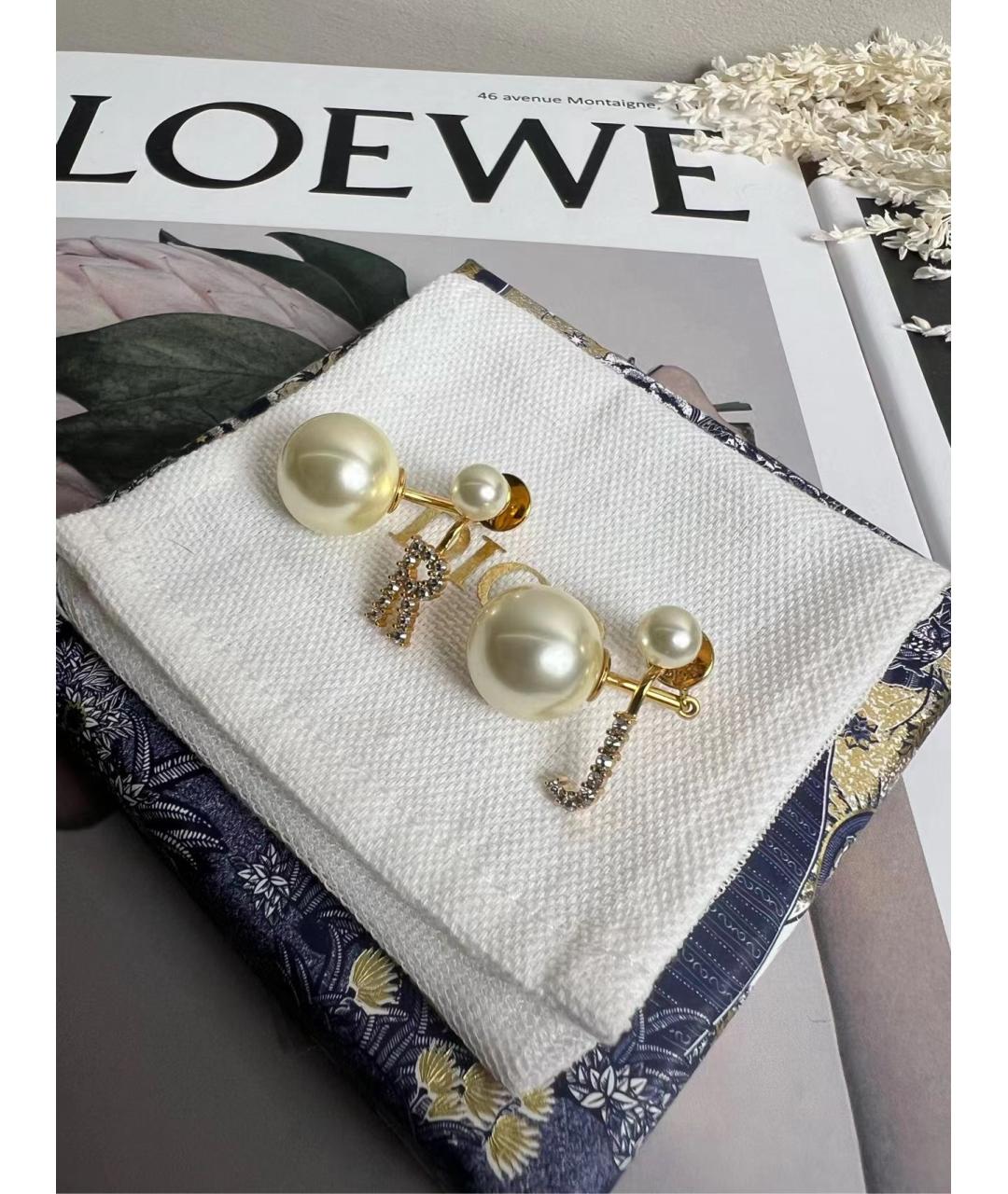 CHRISTIAN DIOR Золотые серьги, фото 3