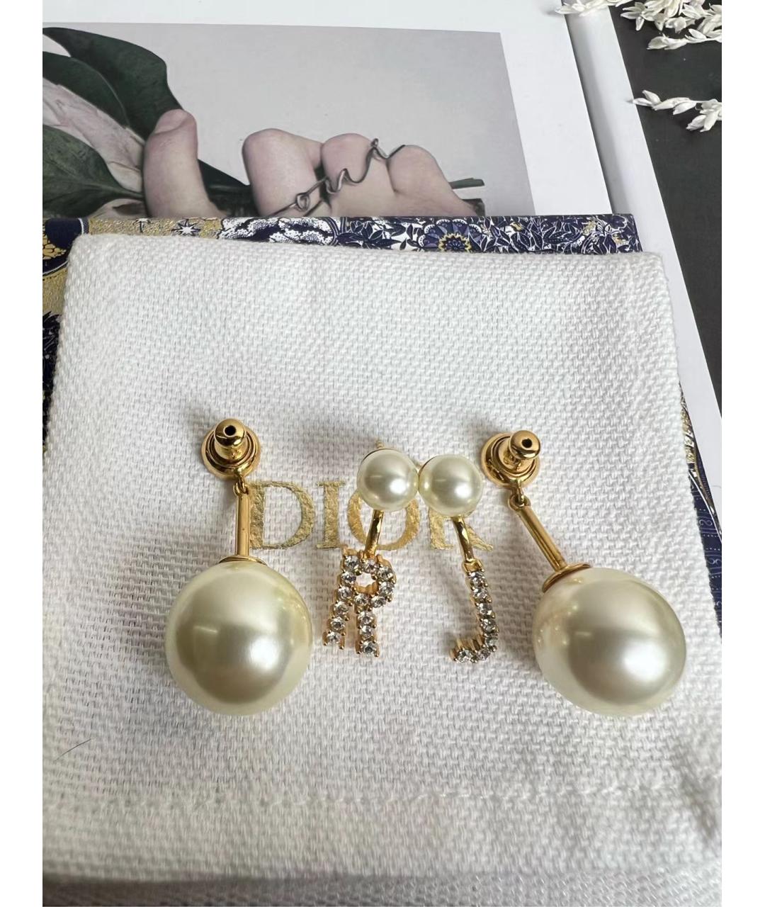 CHRISTIAN DIOR Золотые серьги, фото 5