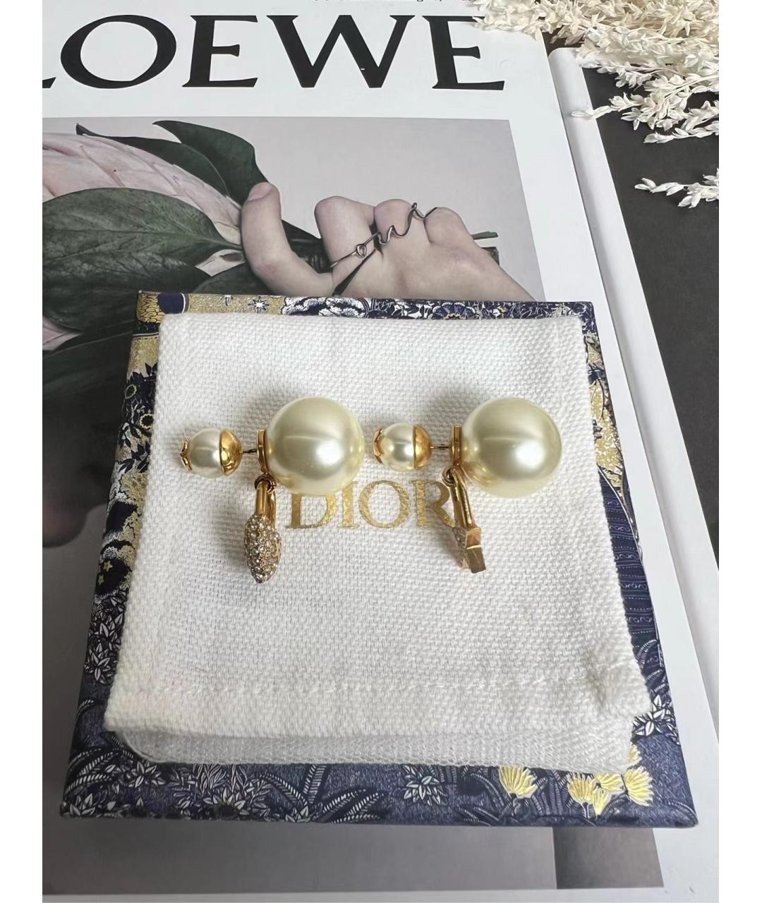 CHRISTIAN DIOR Золотые серьги, фото 3