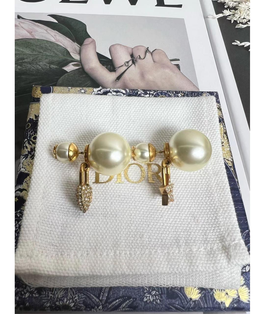 CHRISTIAN DIOR Золотые серьги, фото 4