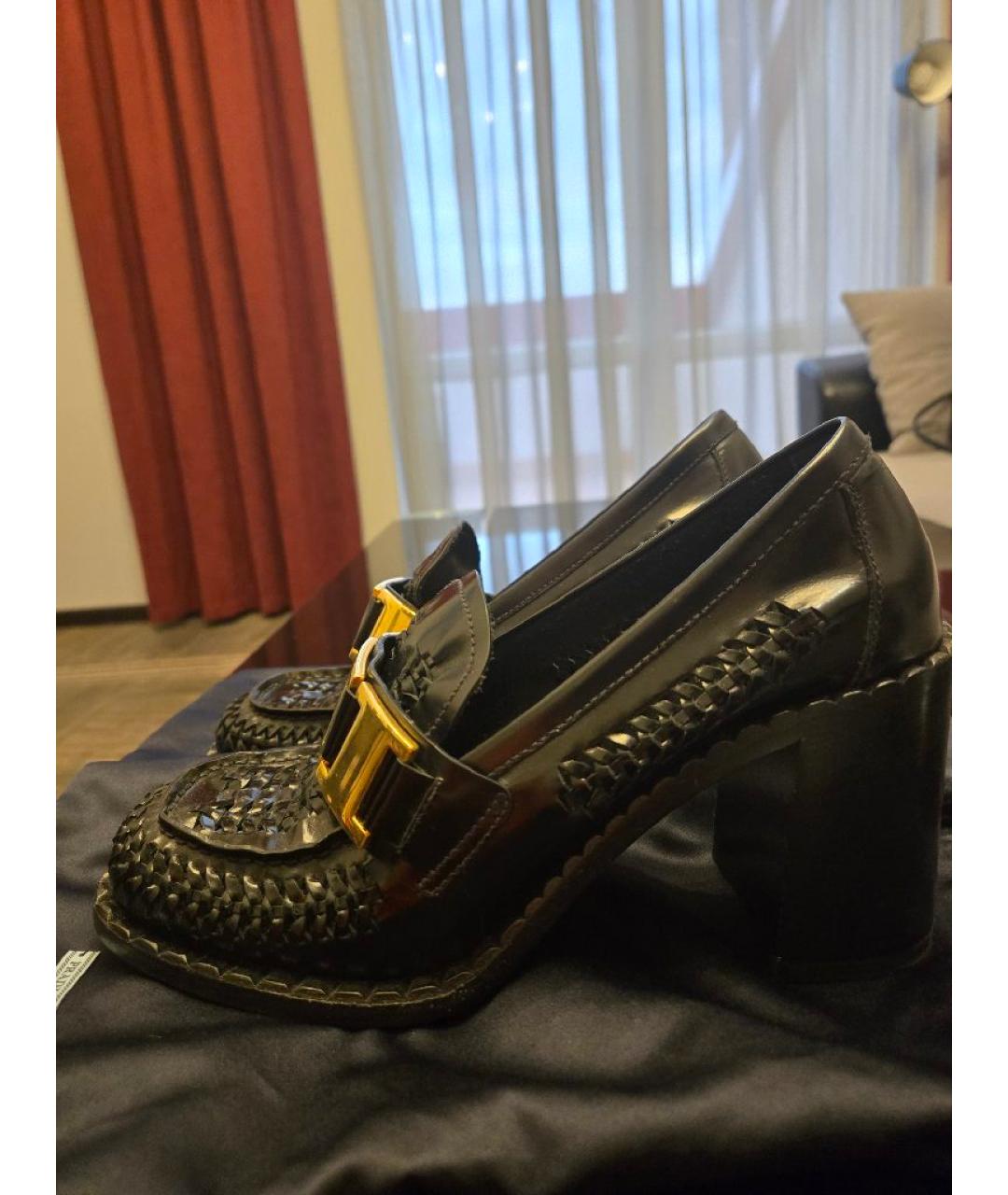 PRADA Черные кожаные туфли, фото 6