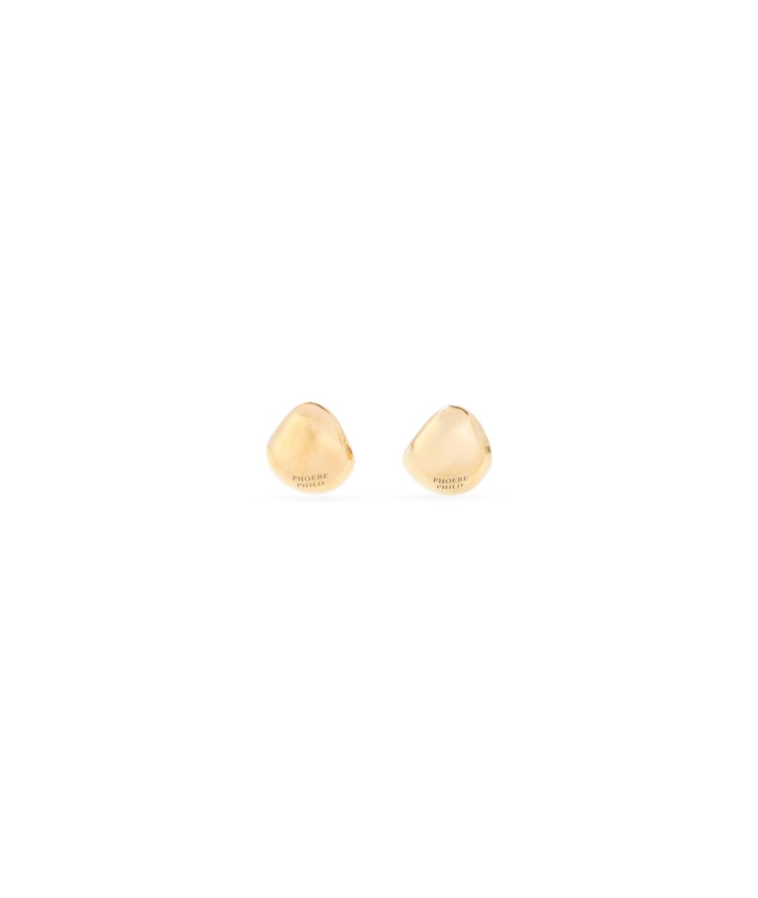 PHOEBE PHILO Золотые серебряные серьги, фото 1