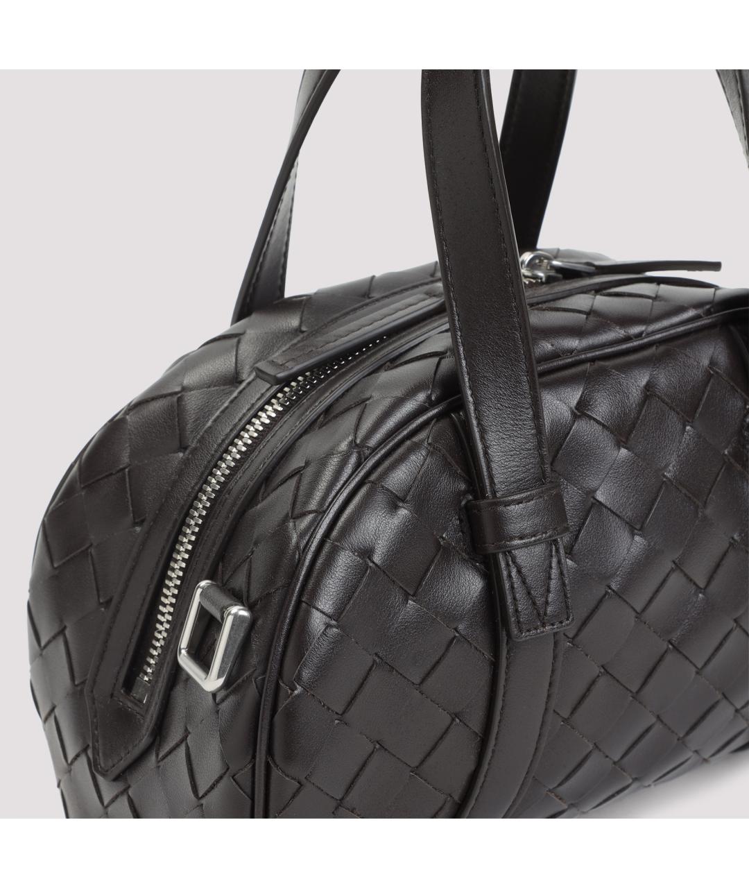 BOTTEGA VENETA Коричневая кожаная сумка тоут, фото 5