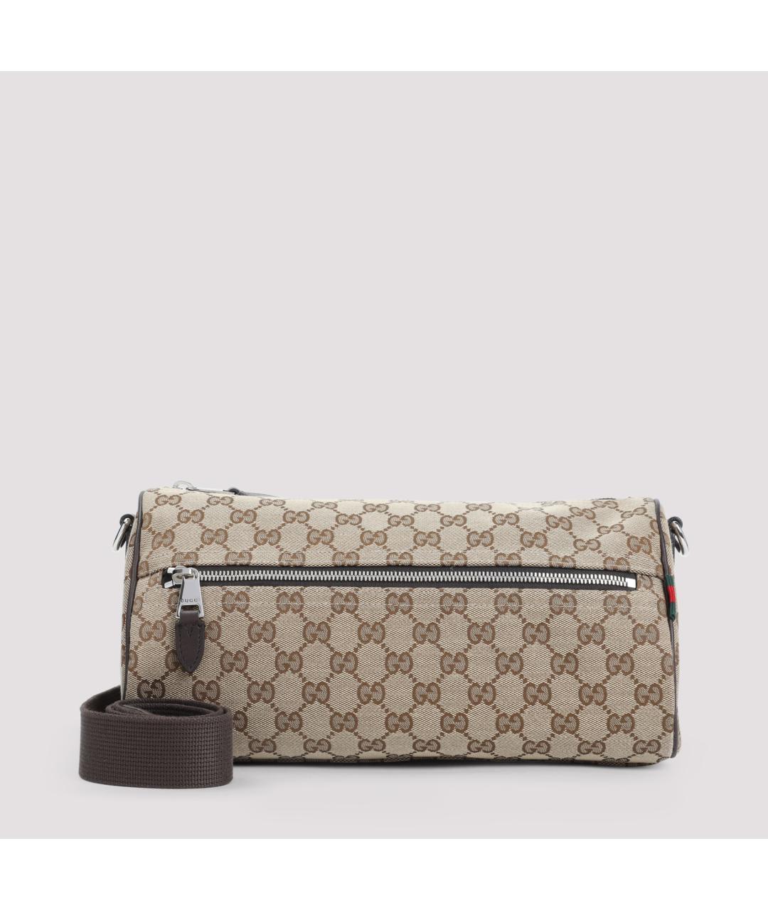 GUCCI Бежевая тканевая сумка на плечо, фото 2