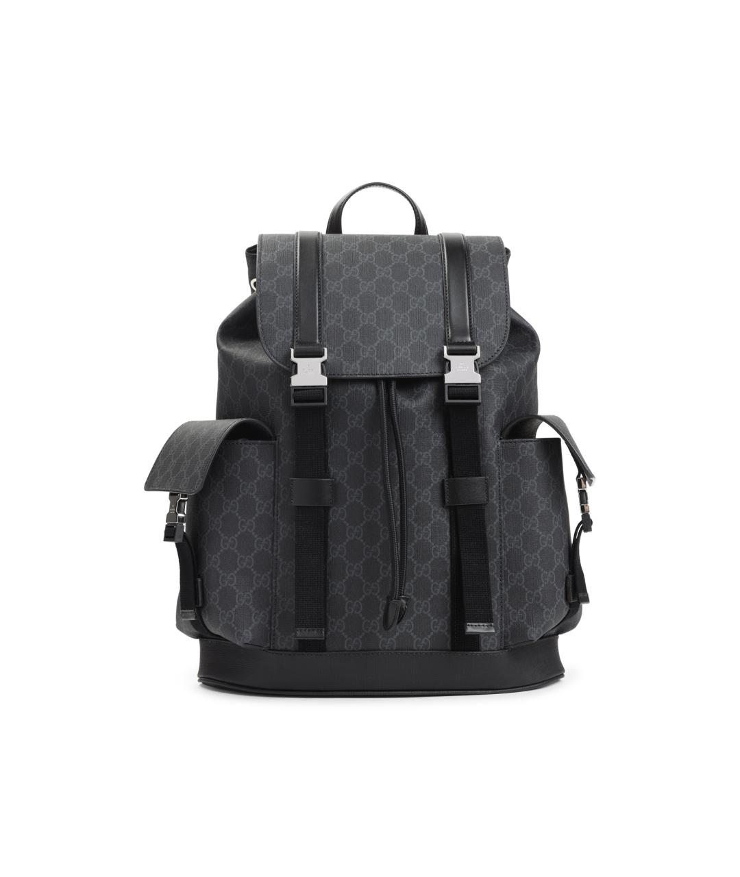 GUCCI Черный тканевый рюкзак, фото 1
