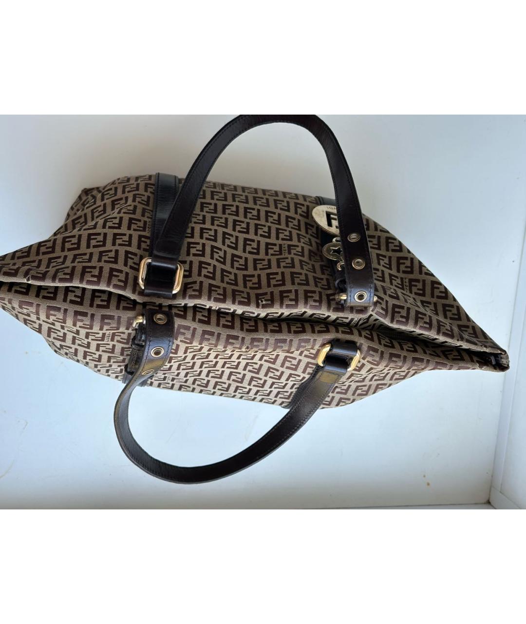 FENDI Коричневая сумка тоут, фото 7