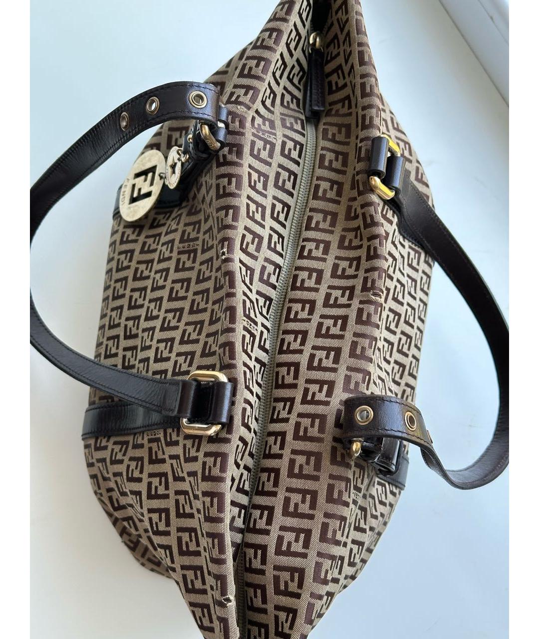 FENDI Коричневая сумка тоут, фото 5