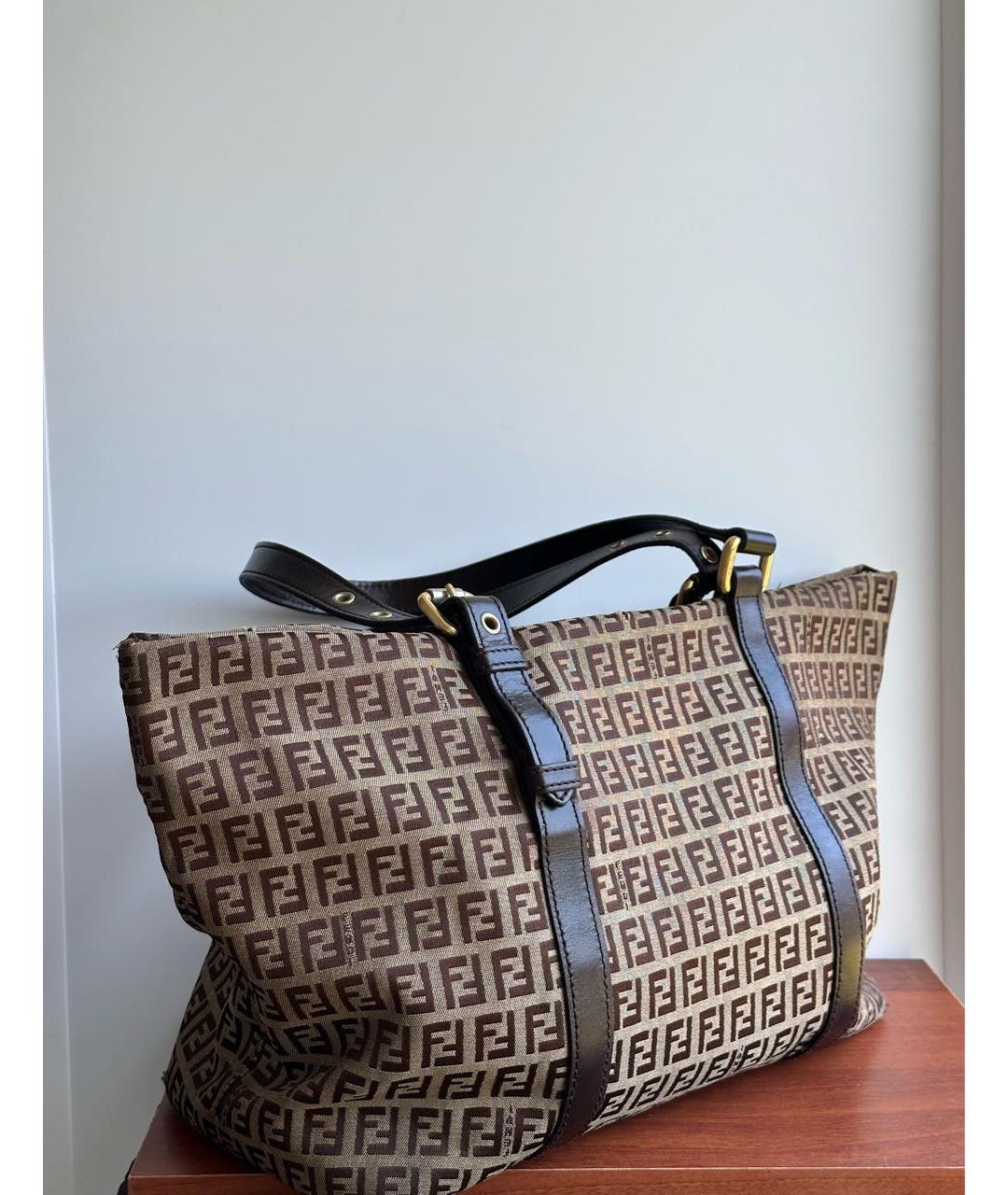 FENDI Коричневая сумка тоут, фото 6