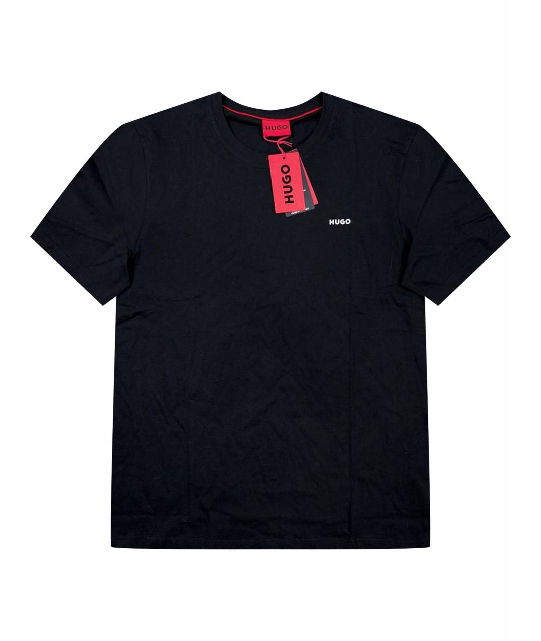 HUGO BOSS Черная хлопковая футболка, фото 1