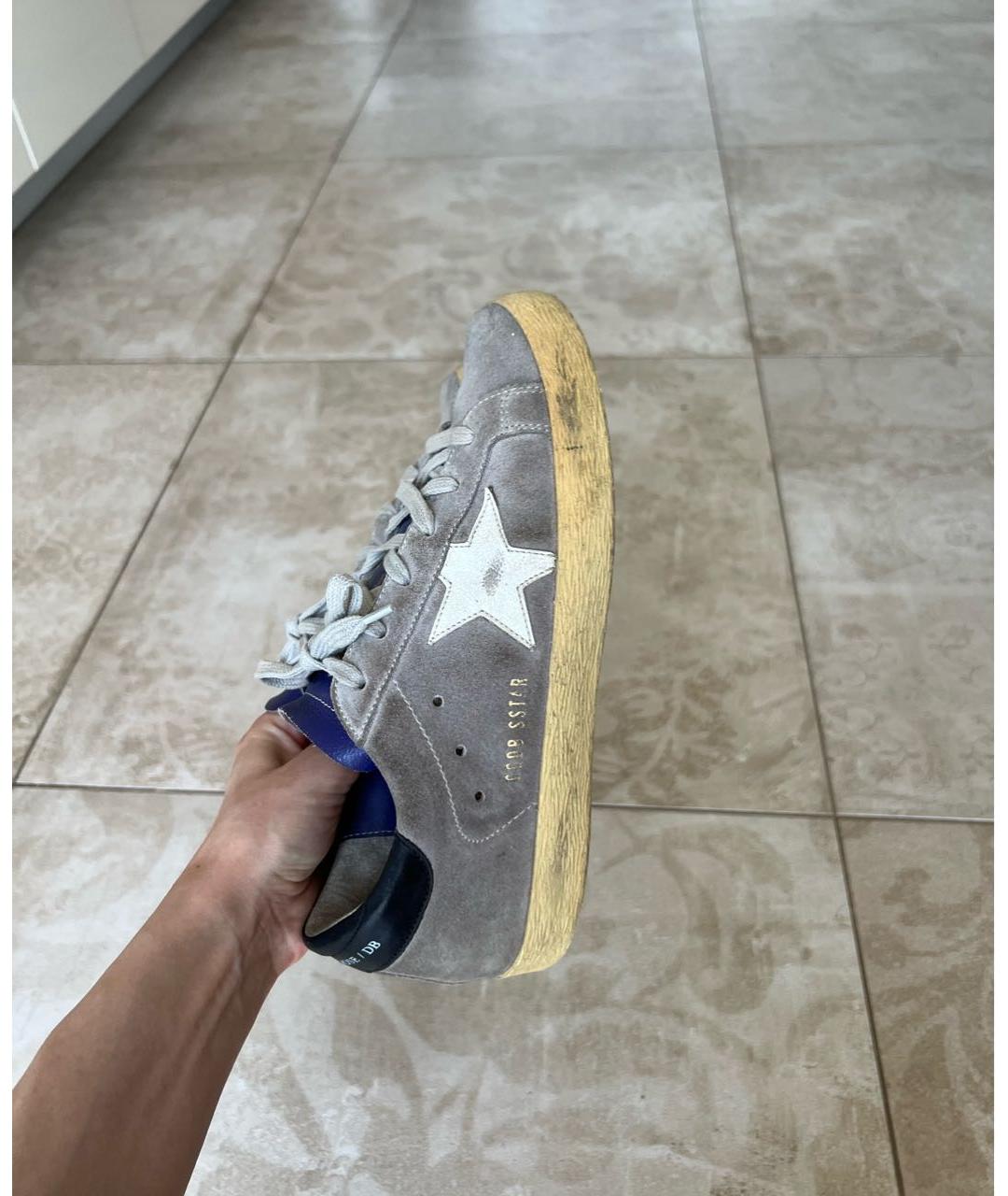 GOLDEN GOOSE DELUXE BRAND Серые замшевые кеды, фото 7