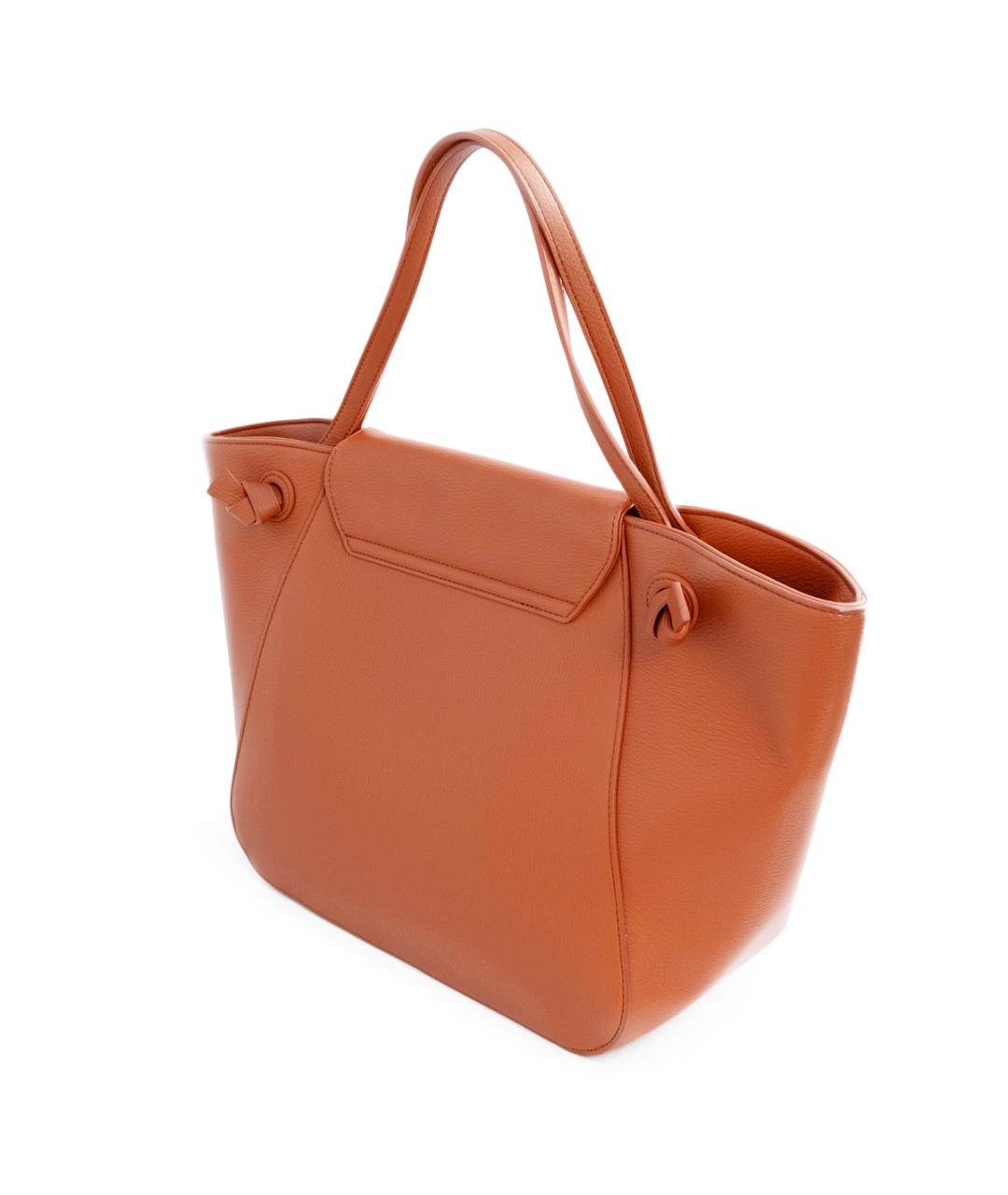 TRUSSARDI Оранжевая сумка тоут из искусственной кожи, фото 3