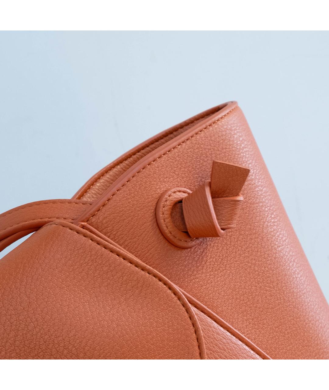 TRUSSARDI Оранжевая сумка тоут из искусственной кожи, фото 5
