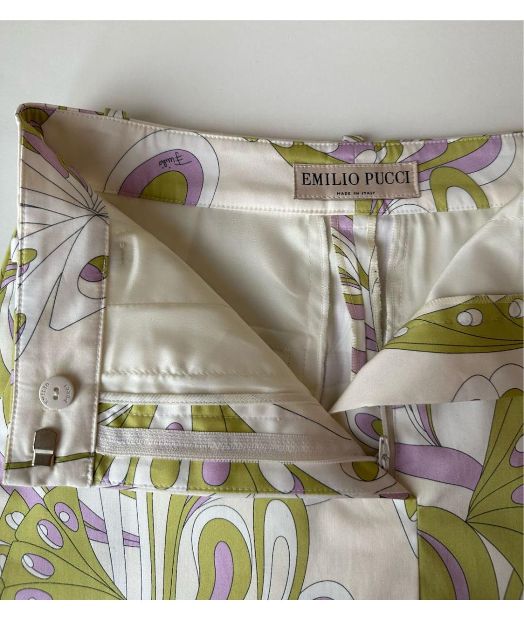 EMILIO PUCCI Мульти шелковый костюм с юбками, фото 7