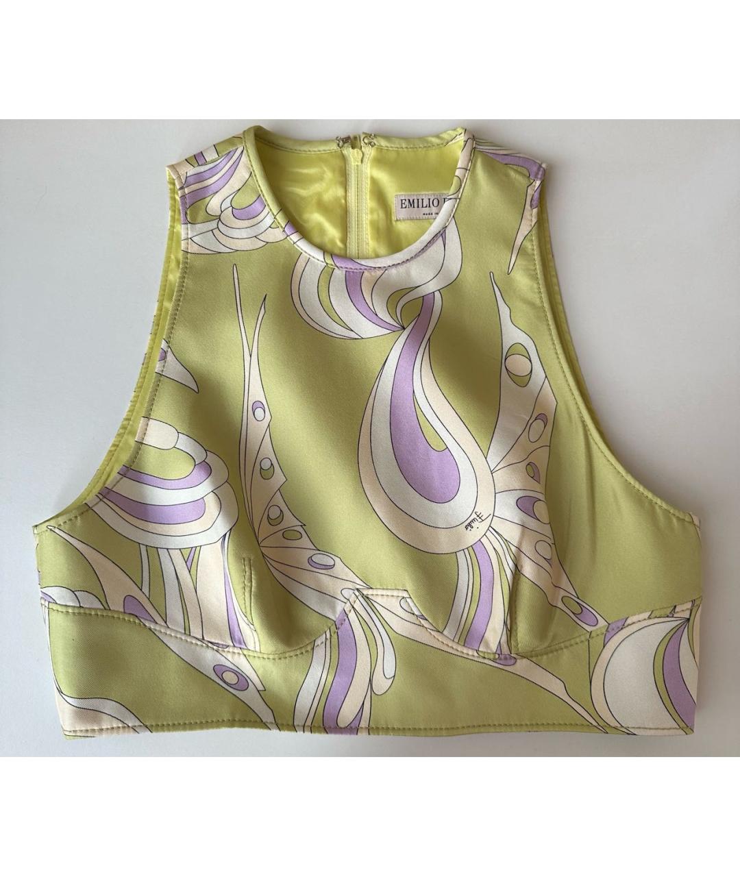 EMILIO PUCCI Мульти шелковый костюм с юбками, фото 3
