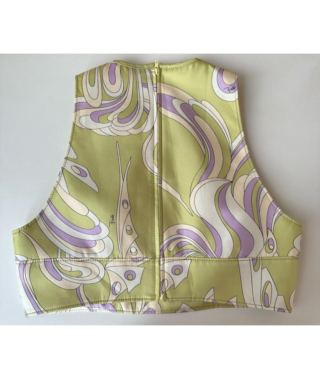 EMILIO PUCCI Мульти шелковый костюм с юбками, фото 4