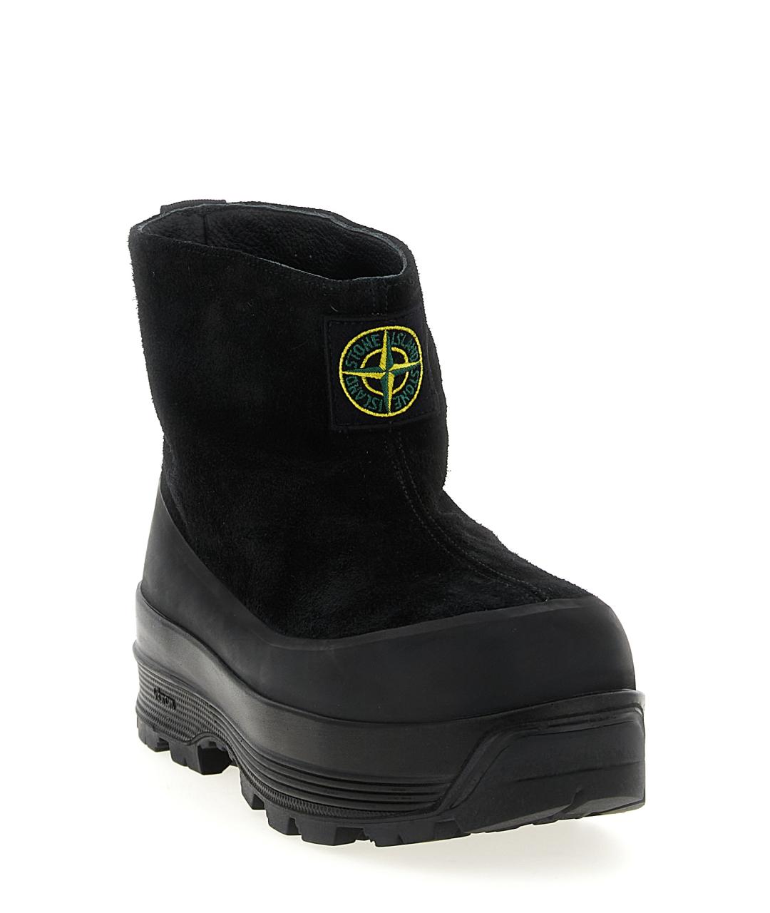 STONE ISLAND Черные высокие ботинки, фото 2