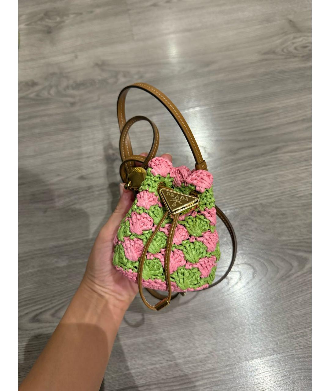 PRADA Розовая сумка через плечо, фото 2