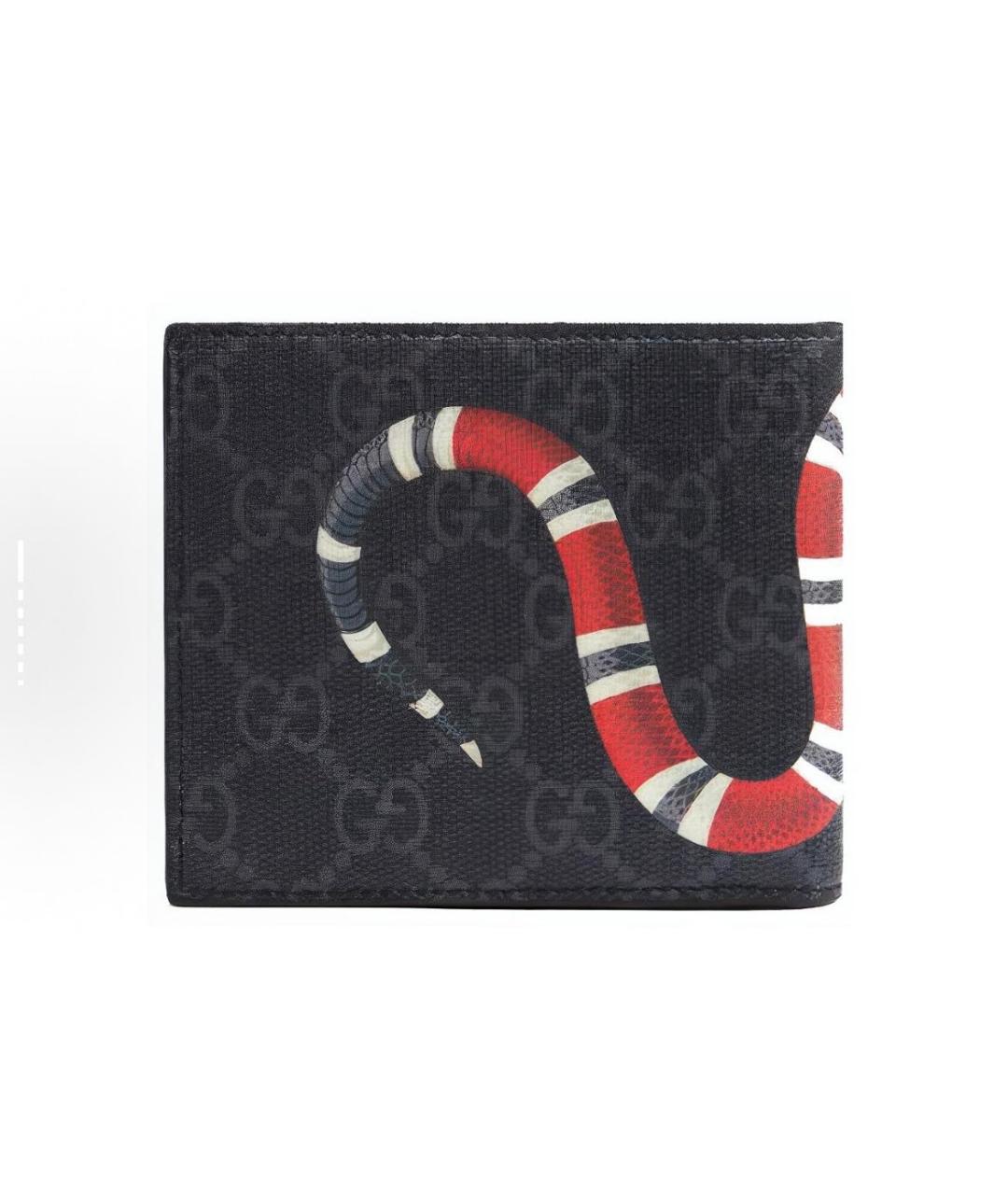 GUCCI Черный кожаный кошелек, фото 3