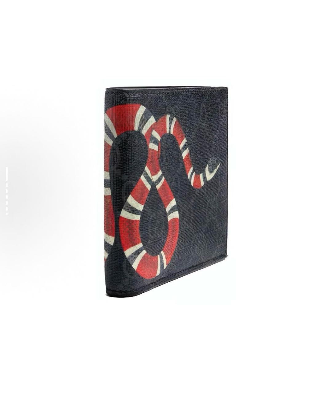 GUCCI Черный кожаный кошелек, фото 2