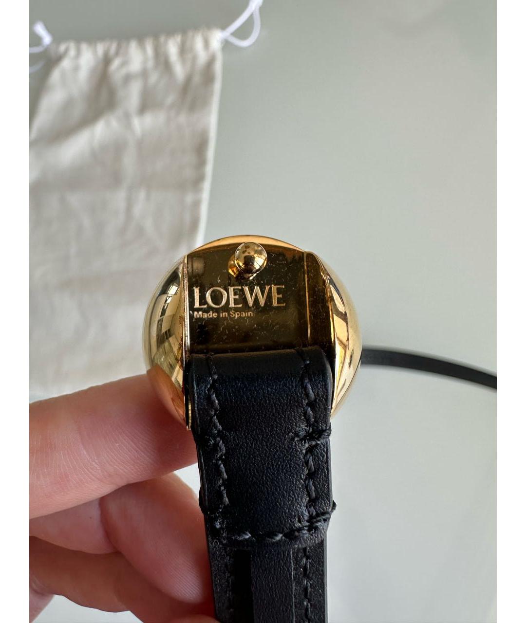 LOEWE Черный кожаный ремень, фото 7