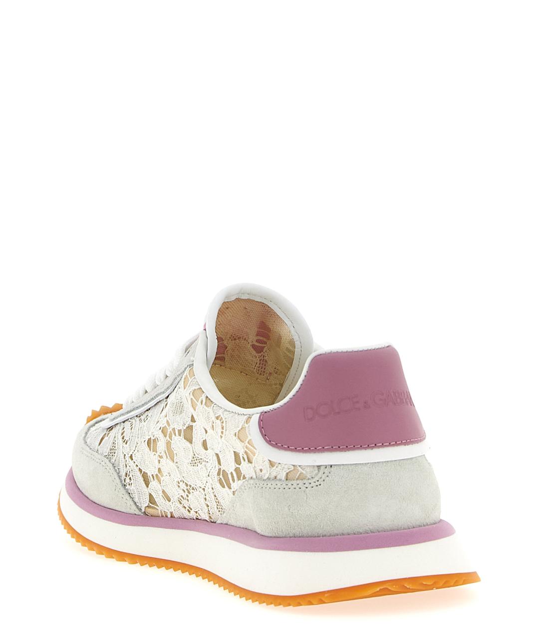 DOLCE&GABBANA Розовые кроссовки, фото 3
