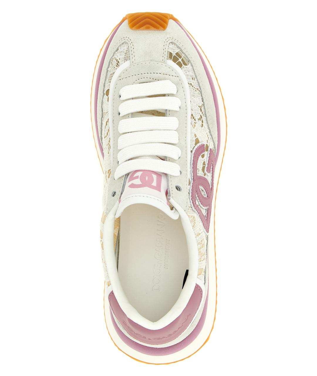 DOLCE&GABBANA Розовые кроссовки, фото 4