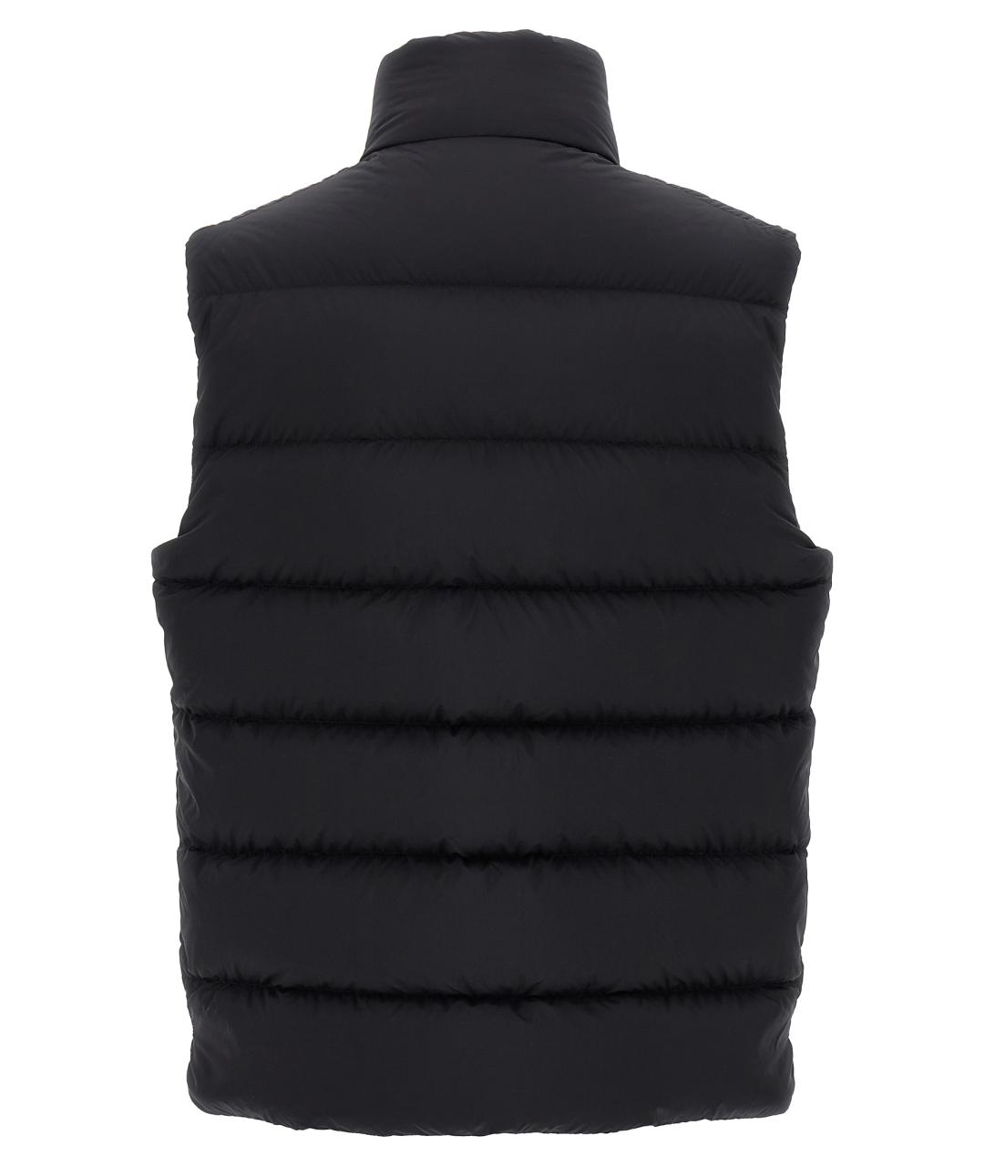 MONCLER Черная полиамидовая жилетка, фото 2