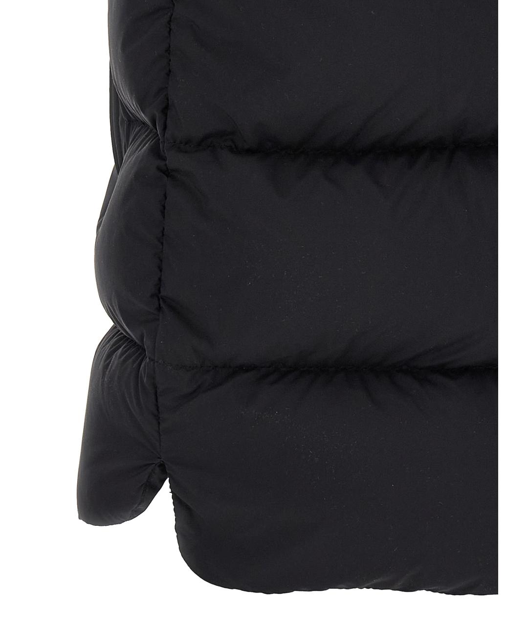 MONCLER Черная полиамидовая жилетка, фото 4