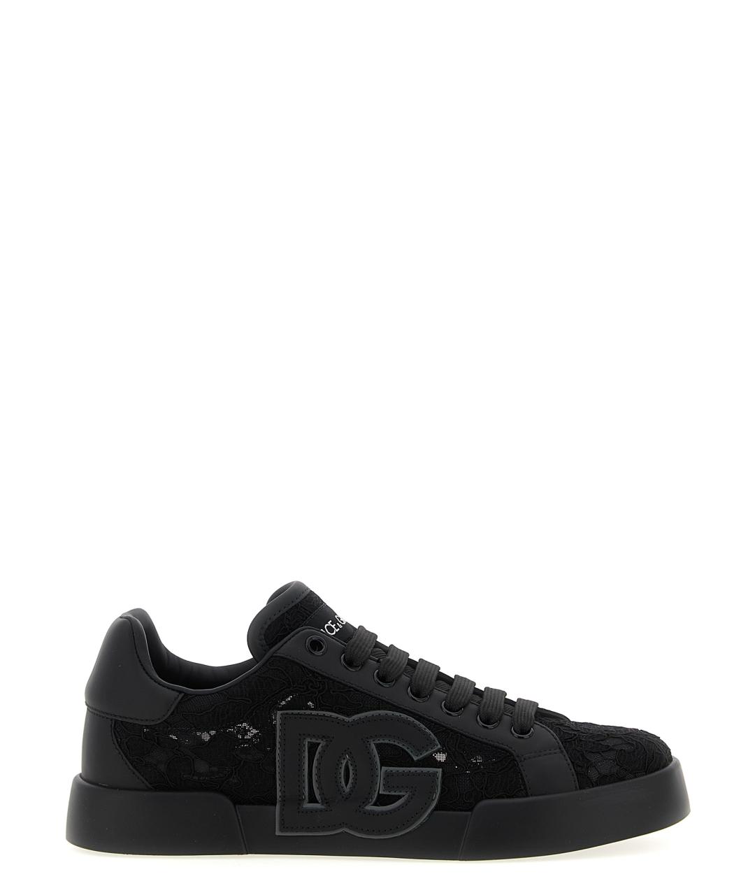 DOLCE&GABBANA Черные кеды, фото 1