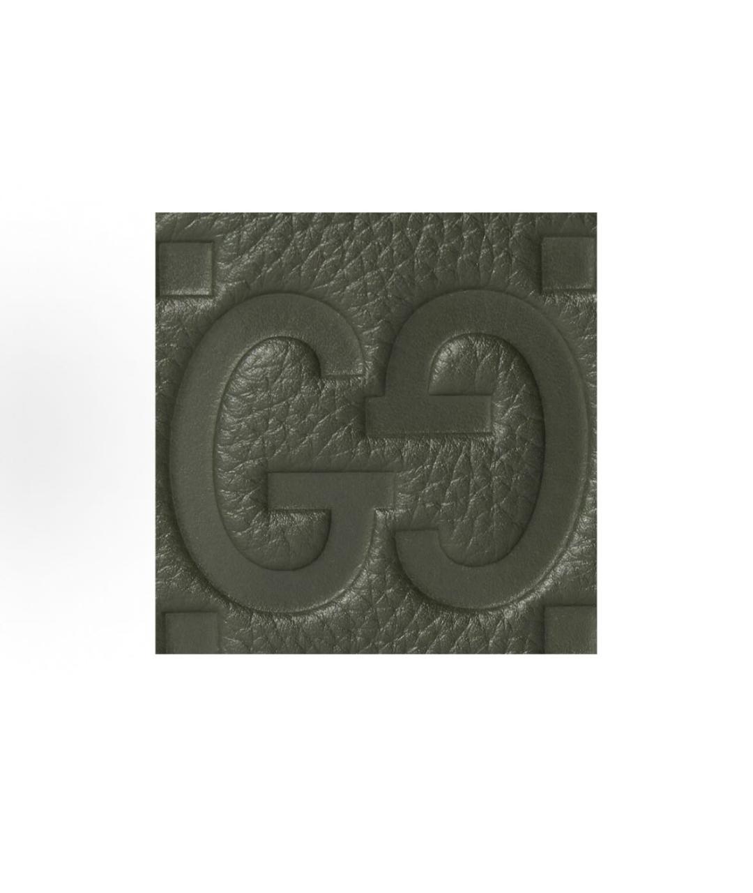 GUCCI Зеленый кожаный кошелек, фото 6