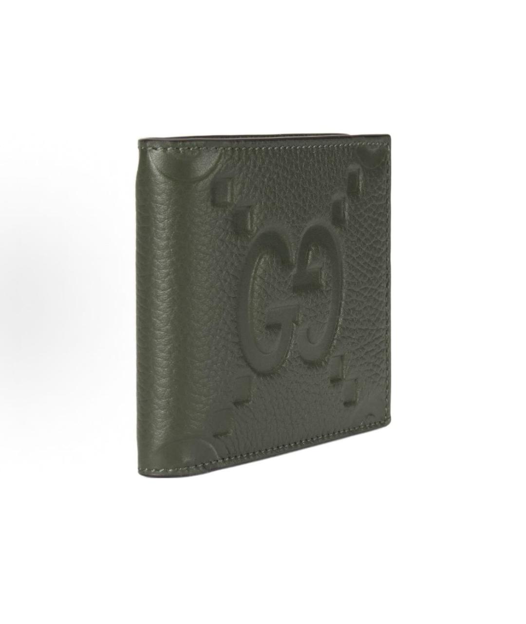 GUCCI Зеленый кожаный кошелек, фото 3