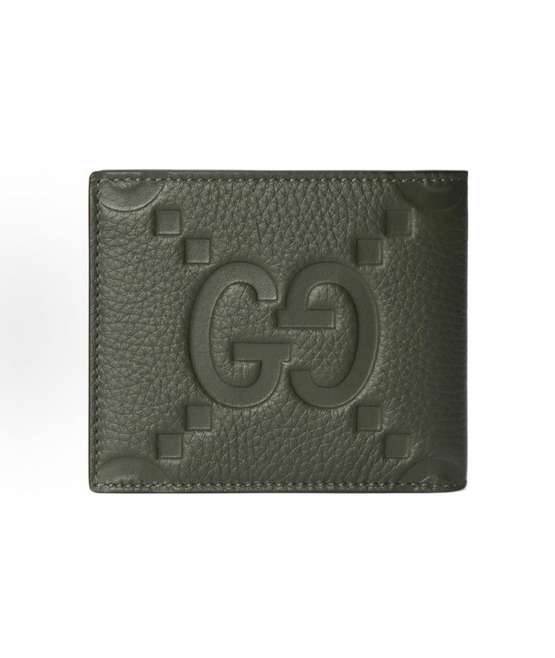 GUCCI Зеленый кожаный кошелек, фото 5