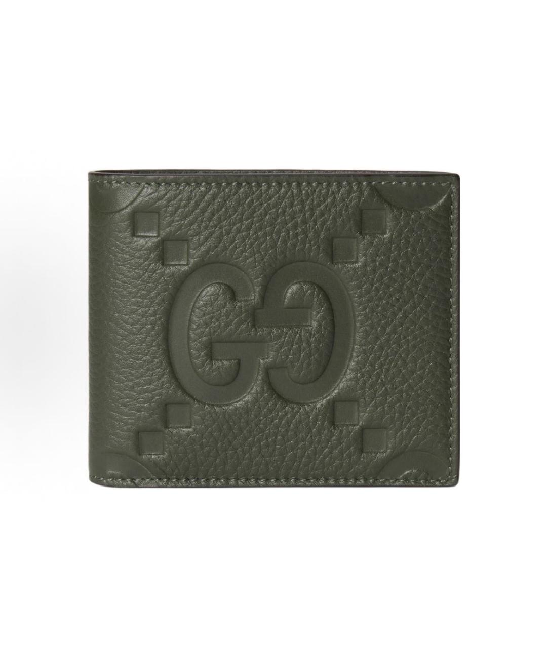 GUCCI Зеленый кожаный кошелек, фото 7