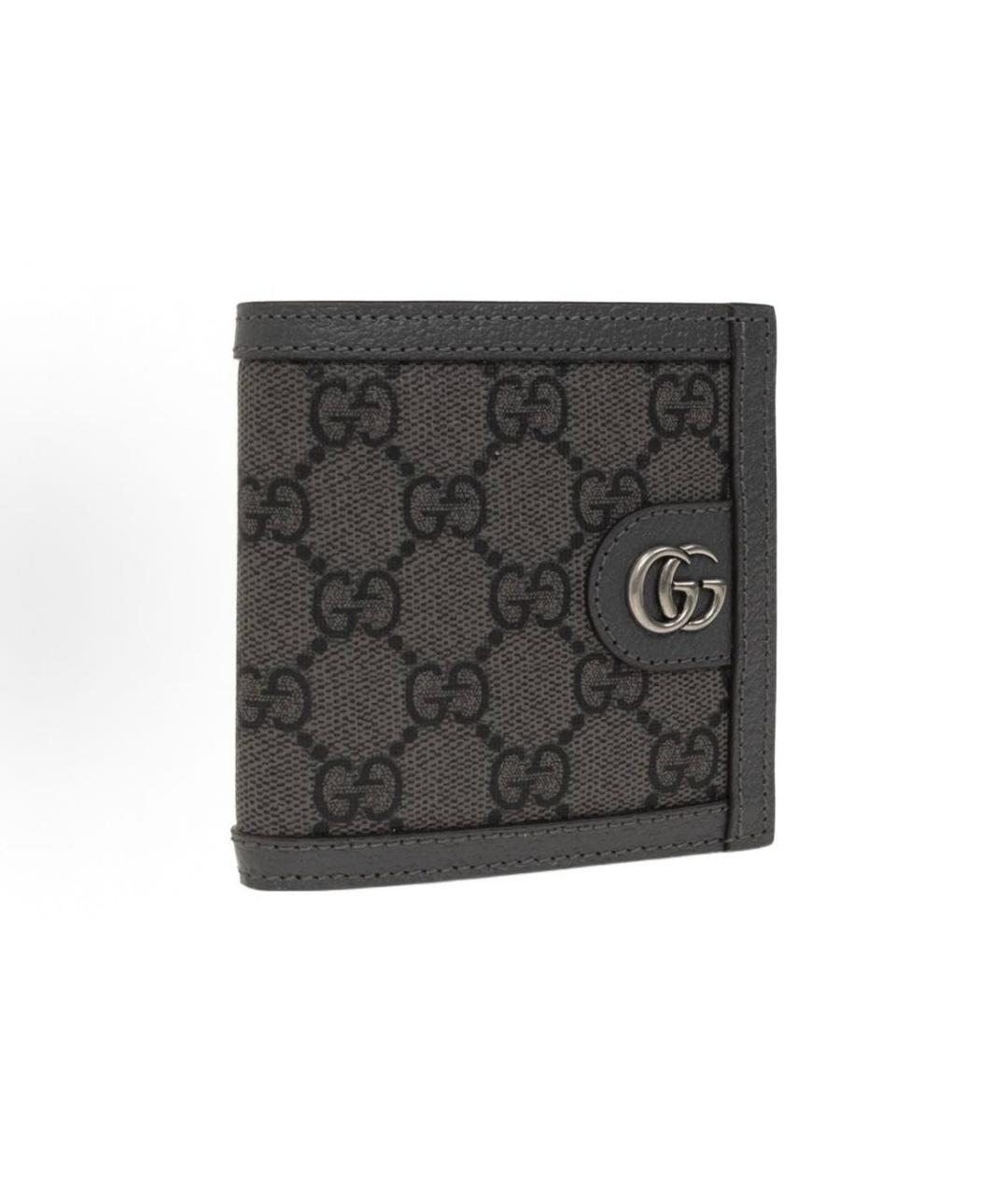 GUCCI Серый кожаный кошелек, фото 6