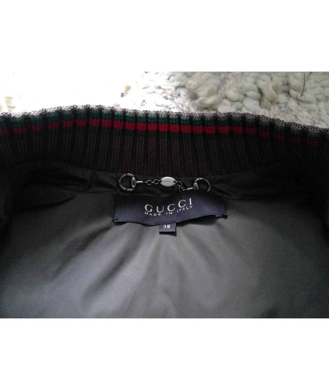 GUCCI Коричневая кожаная куртка, фото 4