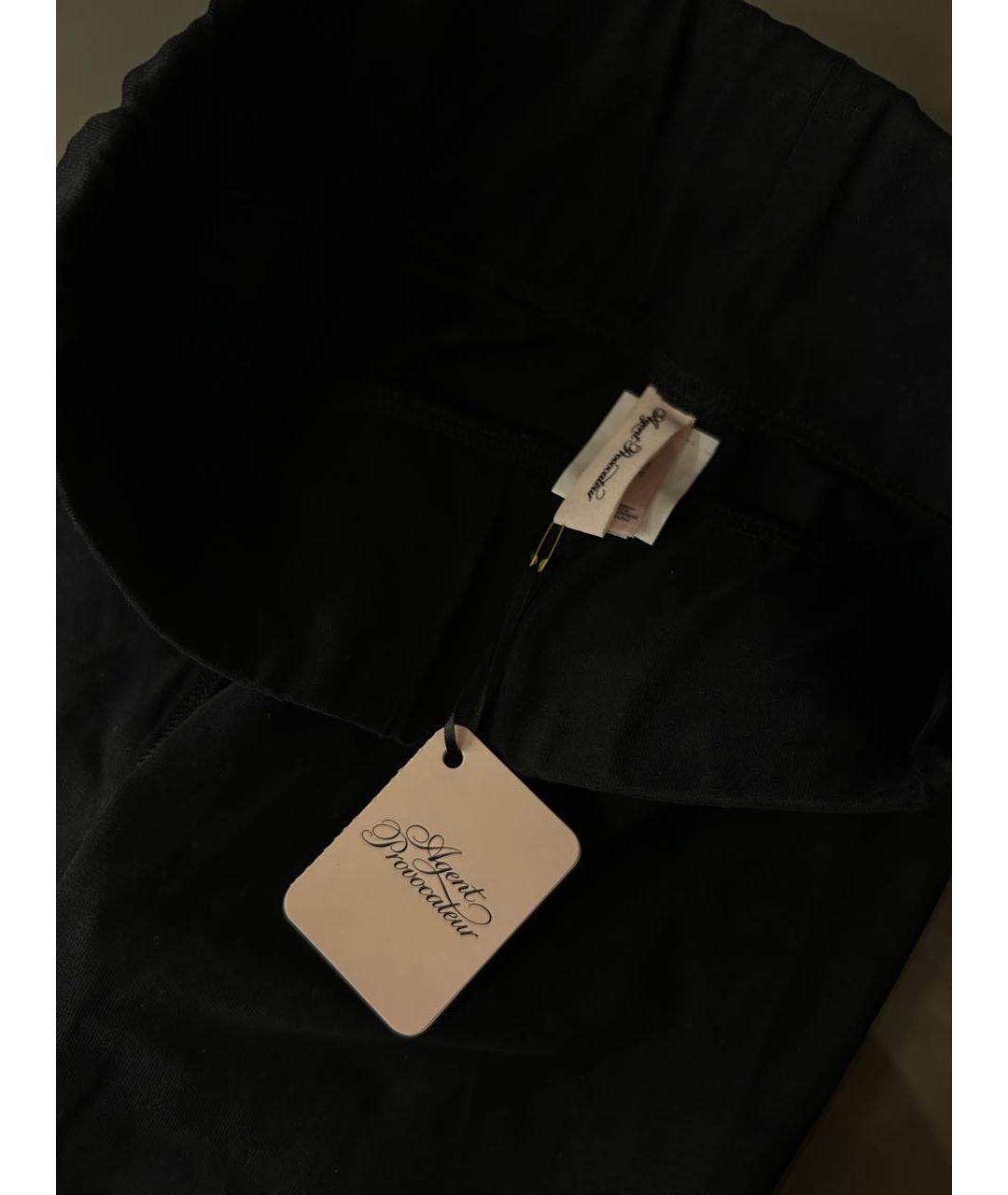 AGENT PROVOCATEUR Черные хлопковые спортивные брюки и шорты, фото 6